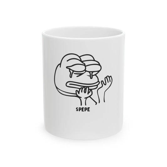 $PEPE- Ceramic Mug, (11oz, 15oz)